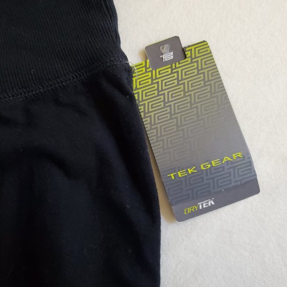NWT Tek Gear Activewear Black Ruched Capri Leggings Pants Size Small - Picture 4 of 8